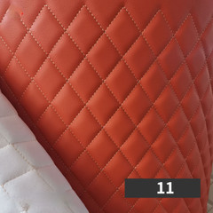 Faux Leather Fabric Car Upholstery Sponge Quilted Embroidered Thick Waterproof