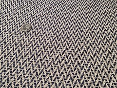 1.25 yards KRAVET DESIGN 36418.50 Chevron Navy Performance Crypton Home Fabric