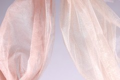 Peach Glitter Tulle Fabric by the Yard, Sparkly Tulle for Dresses and Decor