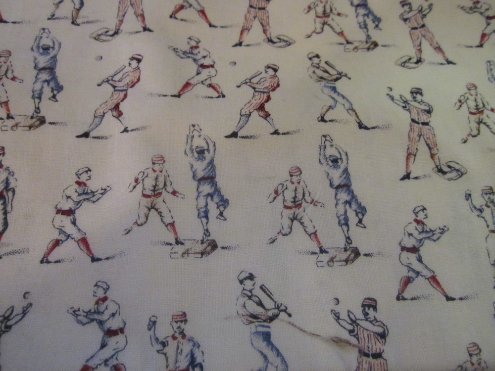 F7454, Marcus, conversationals, your choice, 30’s reproduction baseball print,