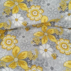Quilting Fabric Sewing Craft Gray Matters Floral Emma & Mila 148″ x 45″