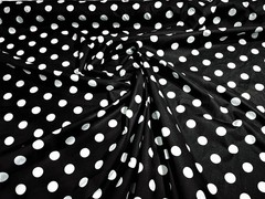 Big Polka Dot Poly Cotton Fabric – 60″ Wide Large Dot Print by the Yard