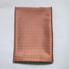 58” Wide By Yard Houndstooth Geometric Print Satin Charmeuse Fabric Soft Lining
