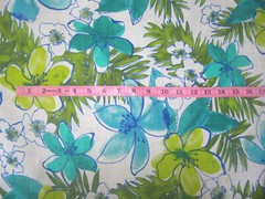 3 lin yards Marc Wear Hot Cotton linen Fabric Summer Branches 58″ w 5.0 oz