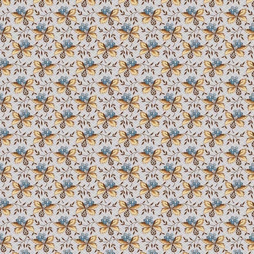 Andover – Cocoa Blue – Thistle – Powder Blue, Fabric by the Yard