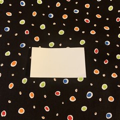 Polka Dot Fabric FQ By Jennifer Garant For Timeless Treasures Green Blue Black