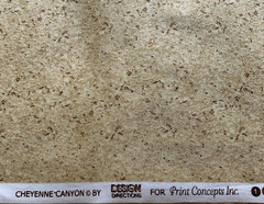 “Cheyenne Canyon” Quilt Blender Fabric By Print Concepts Brown Tan Specks BTHY