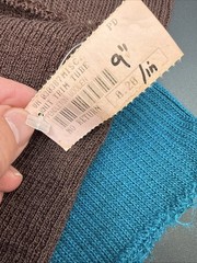 Lot Pendleton Woolen Mills Knit Trim Tube Fabric Remnants Brown Black Turquoise