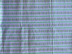 SIGNATURE CLASSICS~Oakhurst Textiles Fabric~JUMPING FROGS STRIPE ROW~Green Pink~