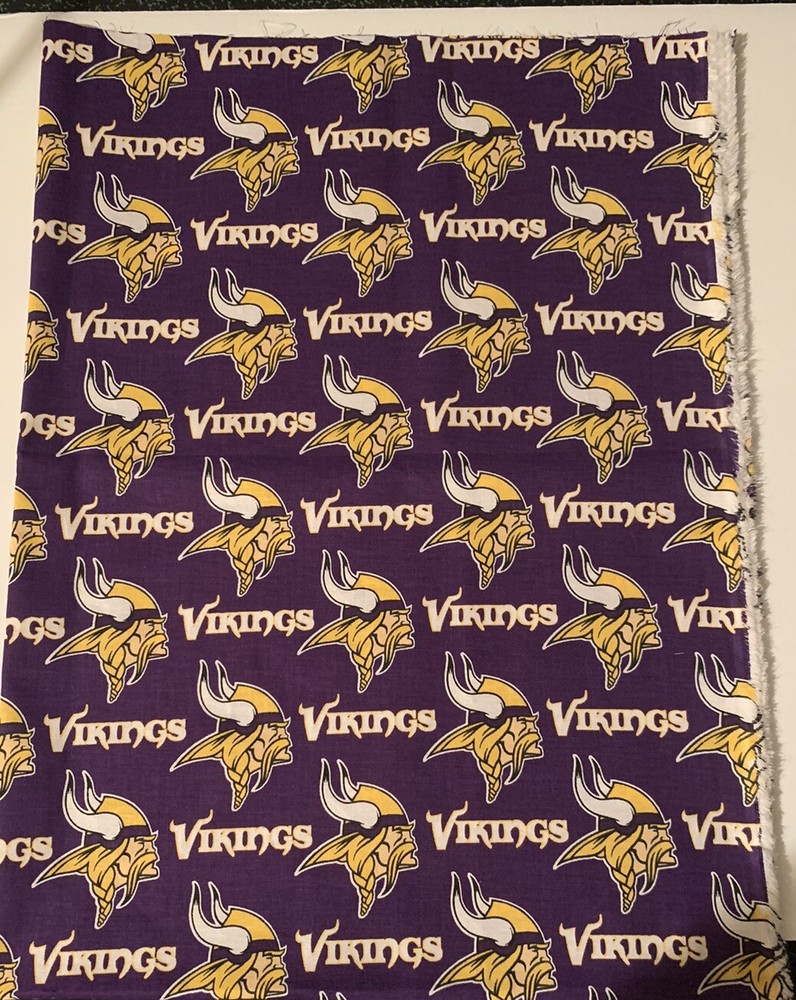NFL Vikings 2013 #6456 Minnesota Vikings Fabric 59″ Wide by 40″ long