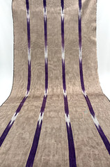 Moire Bronze – Purple Ikat Silk Luxurious Upholstery Ottoman Fabric By 2 Meters.