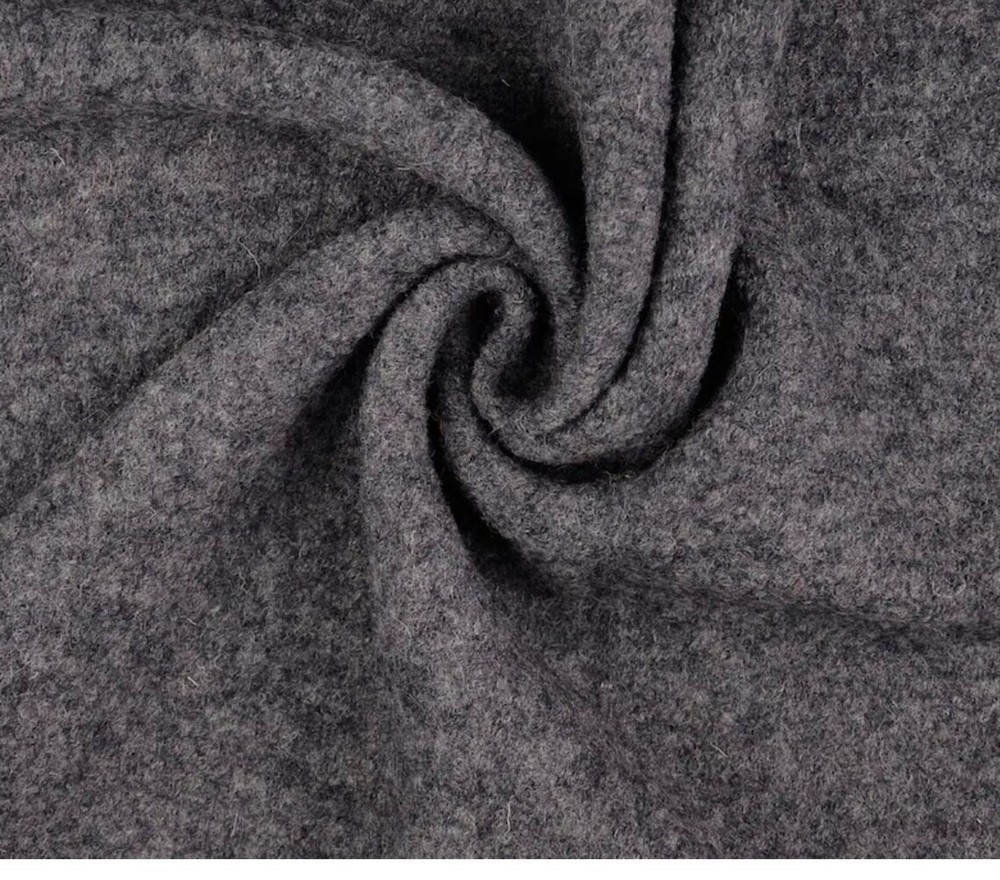 $26 for 2 Yards – Real Wool Quality (Flannel) Fabric – Heather Med Gray Color