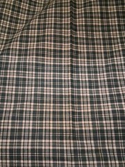 Cranston VIP Joan Messmore Green And White Checks Cotton Fabric 44″ X 34″