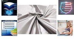 Faraday Fabric 39″x43″ Conductive Soft Metallic Copper Fabric Nickel Copper M…