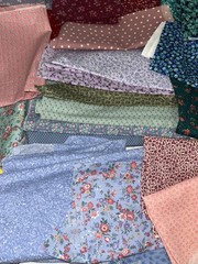 Large Lot Vintage Floral Fabric Pieces Scraps 3 Pounds Tiny Flowers 90’s