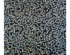 Luxury Sequin Dance Wear Stretch Fabric Material – BLACK SILVER