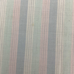 Vintage Pastel Striped Cotton Fabric 80″ x 44.5” Imperfect