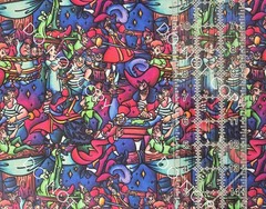 Custom 100% Cotton Woven Fabric Disney Peter Pan Captain Hook 1/4 Yard 9×56