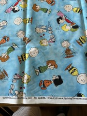 Snoopy Peanuts Comics Characters Fabric Print: 18 1/4 x 42 1/2