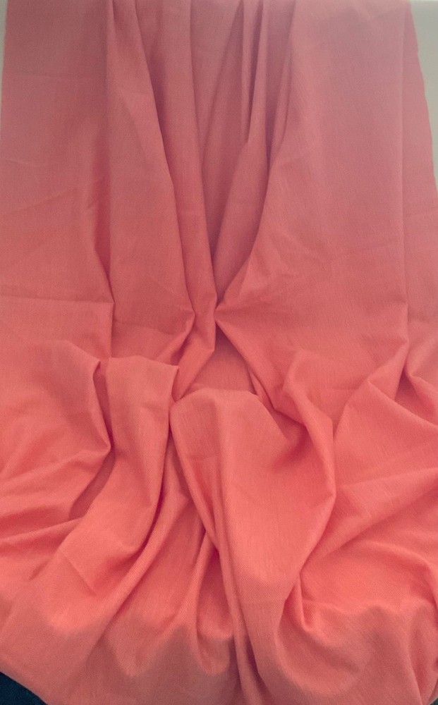 Stretchy Knit Fabric: 61″ x 45″ Peachy Color Polyester Blend