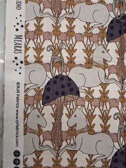 Unicorn Mushroom Toadstools Fairytale Magical Night RJR Fabric 18″ x 22″ x 2 Pcs