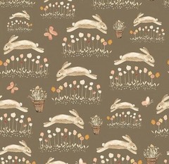 Henry Glass You Are My Sunshine Hopping Bunnies Cotton Quilt Fabric by the Yard