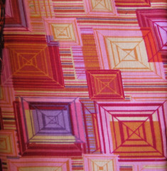 4.25 Yards Cotton Fabric Roses Maywood Studio, Metro Bemartex, Red Brick