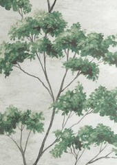 Thibaut/Anna French Curtain Fabric ‘DALTON’ 2.8 METRES GREEN Linen Blend