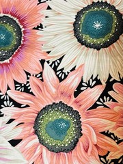 Kaffe Fassett FABRIC Van Gogh Black Fat Eighth 9×21