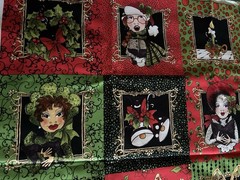 Christmas Song Panel by Loralie Harris for Loralie Designs, Christmas theme