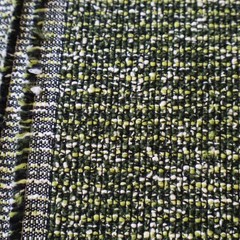 Vtg MCM Knoll Upholstery Fabric “Rebel” Malachite Boucle Green Textured 8.8 yds