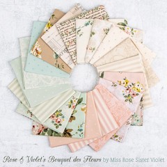 Posy in Blush | Rose & Violet’s Bouquet des Fleurs | Riley Blake