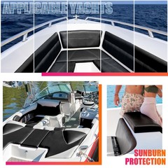 Marine Vinyl Upholstery Faux Leather: Black Grain Faux Leather 54″x36″ Marine…