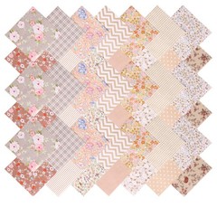 Hanjunzhao 42Pcs 10″ Layer Cake Fabric – layer cake fabric squares, Coffee