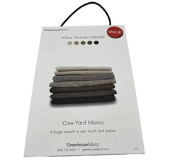Greenhouse Fabrics Value Textures Neutral Sample Book 56 Upholstery Swatches