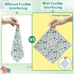 Woven Cotton Iron-On Fusible Interfacing 16.1″ x 10 Yards Heavyweight Fabric DIY