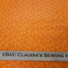 Harmony Cotton BTY Quilting Treasures Tonal Orange Box Boxy Blender
