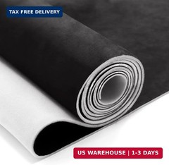 96″x60″ Black Suede Headliner Fabric Roll, Car Roof Liner | Tube Packaging, Wrin