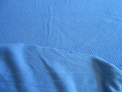 SKY BLUE WAFFLE FABRIC Lots of STRETCH 75″ WIDE X 61″ LONG HAS STRETCH