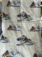 OUTDOOR MOUNTAIN ADVENTURE FABRIC MOTIF 45” – 6 YARDS – DUVET BLUES