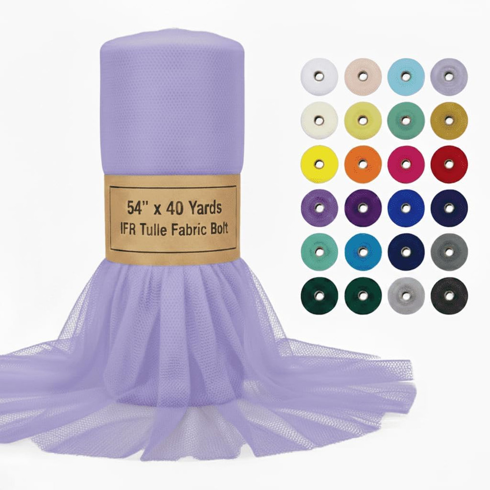 54″ X 40 Yards IFR Tulle Fabric Bolt for Weddings – Decorations