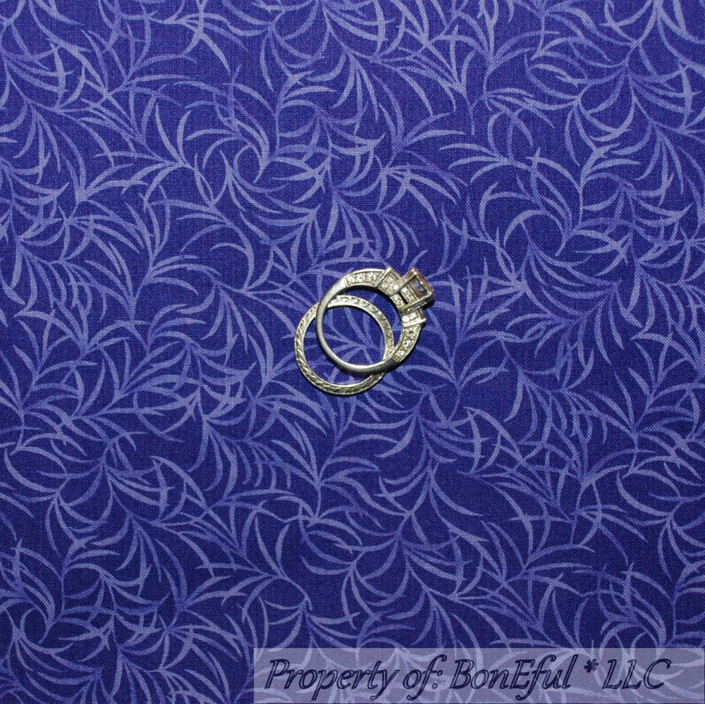 BonEful Fabric FQ Cotton Quilt Purple Panda Leaf Beach Island Sea Grass Bamboo S