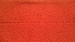 Fabric Marcus Bros Black Polka Dots on Orange 14″ x 18″ Plus more $3.50