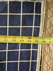 Cotton Duck Canvas Fabric Navy 52×90″ White Stripe 60×110″ READ 5+yards