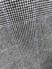 $30 for 2 Yards, 100% Wool For Light Coat & Blazer , TOUPEE & Black Plaids #101