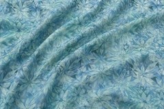 Timeless Treasures Calico Cat Powder Blue Floral Cotton Quilt Fabric By The Yard