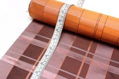 100%silk Dusty Rose Plaid Silk Fabric By the Half Yard Width 27″ F281