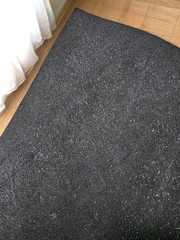 Nubuck Cowhide Leather 1.0-1.5mm Matte, Brushed Top, Black
