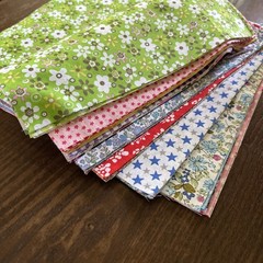 Lot Of 50 10”x10” Squares Fabric New Perfect For Crafts