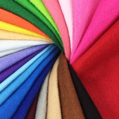 24 PCS 30x30cm 1.4mm Thick Soft Felt Fabric Sheet Assorted Color Craft Square
